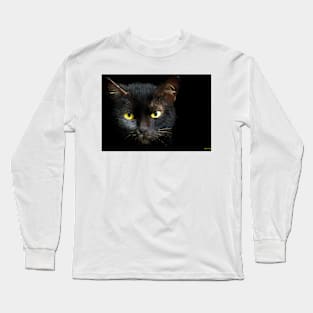 Black Cat Painting Long Sleeve T-Shirt